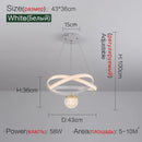 Axyaa Modern Minimalist Three-Head Chandelier for Dining Room and Bedroom