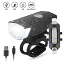 Axyaa Bike Light Set: USB Rechargeable Headlights & Taillights for Riding Safety