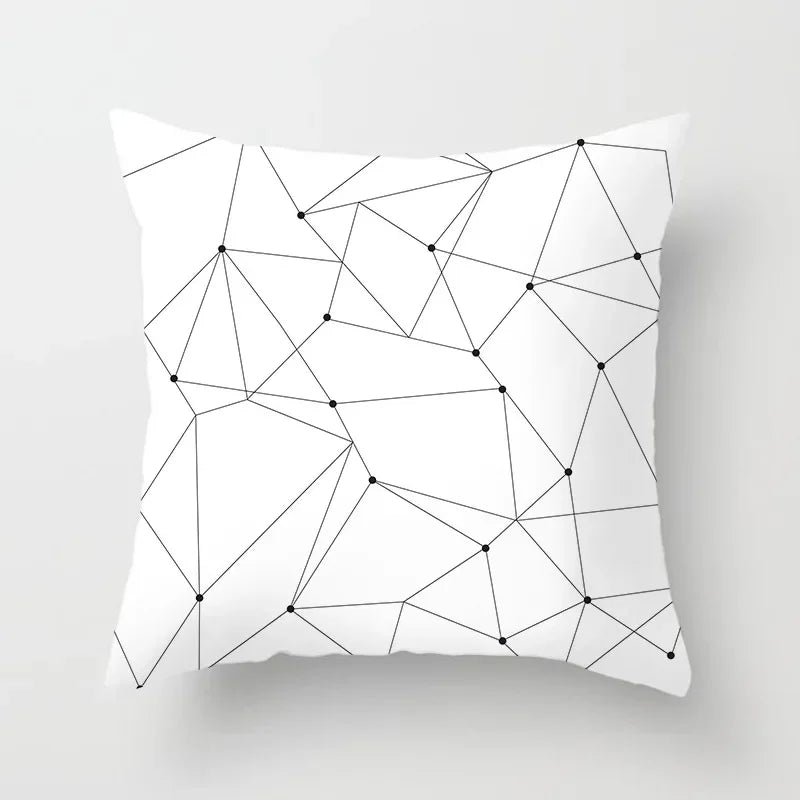 Axyaa Geometric Stripe Printed Pillowcase - Modern Home Decor