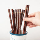 Axyaa Wooden Sushi Chopsticks Set - Eco-Friendly Reusable Asian Food Sticks
