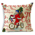 Axyaa Christmas Pillow Covers: Santa Socks Nutcracker Throw Pillowcase for Home Decor