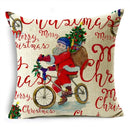Axyaa Christmas Pillow Covers: Santa Socks Nutcracker Throw Pillowcase for Home Decor