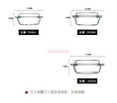 Axyaa 1400ml Glass Bowl with Lid - Heat-Resistant Microwave Soup & Salad Plate