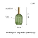 Axyaa Nordic Vintage Glass Pendant Lamp E27LED Bulb Bar Table Lamp