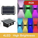 Axyaa Outdoor Solar Wall Lamp - Waterproof Up/Down Light for Porch, Balcony, Garden