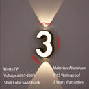Axyaa 7W LED Wall Lamp Digit Number IP65 Modern Minimalism Style Aluminum Outdoor Light
