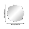 Axyaa Beveled Mirror Glass Wall Mirror for Bathroom Living Room Entryway Hall