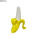 Axyaa Banana Ceramic Vase - Artificial Flowers Desk Decoration