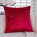 Axyaa Red Ice Velvet Pillow Cover - Modern Home Decor & Soft Cushion Cover