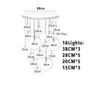 Axyaa Modern Lava Chandelier for Home Decor and Ambiance