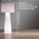 Axyaa Luxe Fabric Floor Lamp for Living Room, Bedroom, Hotel, Study - Italian Design