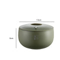 Axyaa Stainless Steel Double-layer Japanese-style Insulated Food Container Salad Bowl