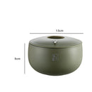 Axyaa Stainless Steel Double-layer Japanese-style Insulated Food Container Salad Bowl