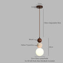 Axyaa Wabi Sabi LED Pendant Lamp Yellow Travertine Hanglamp for Home Decoration
