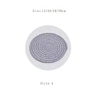 Axyaa Round Cotton Dining Mat Set: Thermal Insulation, Anti-Scalding, for Tableware
