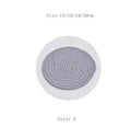 Axyaa Cotton Dining Table Mat Set - Heat Resistant Circular Dish Mat