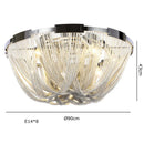 Luxury Tassel Chandelier for Hotel Villa Stairs by Axyaa