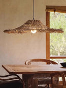Axyaa Rattan Pendant Chandelier Light Fixture for Dining Bedroom Living Room