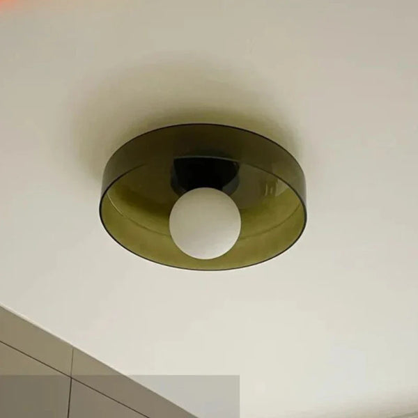 Green Glass Medieval Ceiling Lamp for Axyaa Home Decor