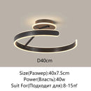Axyaa Modern LED Ceiling Light - White Black for Home Lighting & Decoration