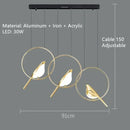Axyaa Golden Magpie Bird LED Wall Lamp for Home and Hospitality Decoration