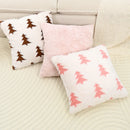 Axyaa Rabbit Fur Christmas Festival Winter Pillowcase Cojines 30x50/45x45cm