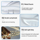 Axyaa Luxury Acrylic LED Ceiling Lamp Remote Dimming for Modern Living Room