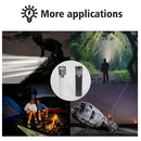 Axya USB Rechargeable Waterproof LED Flashlight Power Bank - Ideal for Camping, Hiking, Fishing