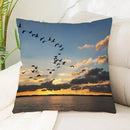 Axyaa Sea Waves Beach Pillowcase - Creative Office Car Home Lumbar Cushion Cover