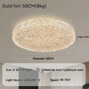 Axyaa Golden Luxe LED Ceiling Lamp for Bedroom & Living Room