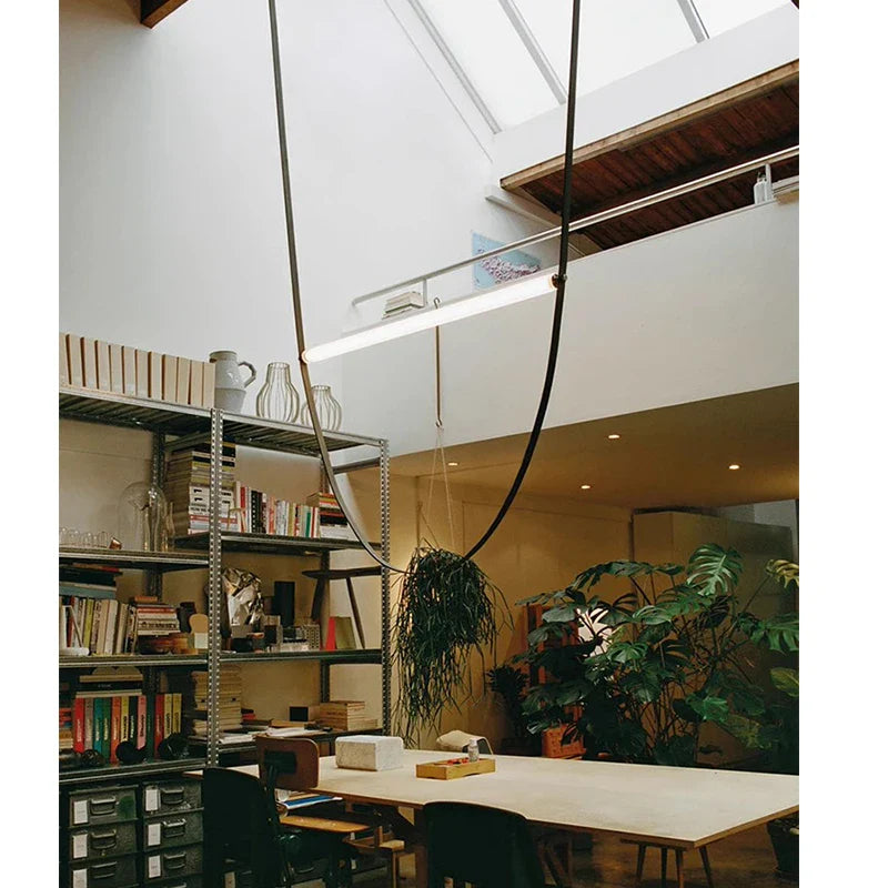 Axyaa Nordic Art Line Chandelier for Modern Living Spaces