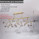Axyaa Nordic Firefly Chandelier Black Gold Ceiling Lighting for Home, Dining, Stores