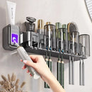 Axyaa 3-in-1 Bathroom Organizer: Toothbrush, Toothpaste, Electric Brush Holder Shelf Rack