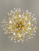 Axyaa Modern Crystal Chandelier: Nordic Luxury Gold Raindrop Pendant Lamp for Living Room