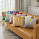 Axyaa Velvet Gold Geometric Pillowcase - 45X45 Decor Sofa Throw Pillow Cover