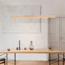 Axyaa Modern Wood Pendant Light for Dining Room, Office, and Living Room