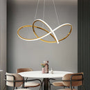 Axyaa Gold Lustre Ring LED Pendant Chandelier for Modern Luxury Home Decor