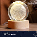 Axyaa Galaxy Planetary Projection Crystal Ball LED Night Light