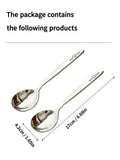Axyaa Stainless Children's Long Handle Spoon Kitchen Tableware