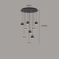 Axyaa Modern LED Staircase Chandeliers for Living Room Hanging Light