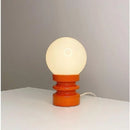 Axyaa Solid Wood Glass LED Bedroom Light - Nordic Design