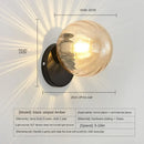 Axyaa Glass Ball Wall Lamp for Indoor Lighting in Bedroom Living Room Aisle Corridor