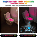 Axyaa Star Projector Toilet Night Light: Motion Sensor, 16 Colors LED Bowl Lights