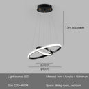 Axyaa LED Chandeliers: Modern, Round, Ceiling Hanging Lamp for Home Lighting