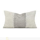Axyaa Luxury Beige Grey Horsehair Weaving Sofa with High-End Pillows