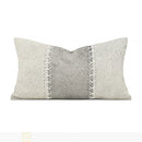 Axyaa Modern Luxury Beige Grey Horsehair Weave High-End Pillow Sofa Living Room Set