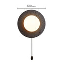 Axyaa Black Premium Stone LED Wall Sconce Light for Modern Home Decoration