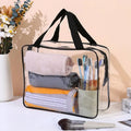 Axyaa Transparent Toiletry Bags Set of 3 - Travel Organizer & Makeup Storage