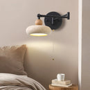 Axyaa Swing Arm LED Wall Lamps in Yellow Travertine