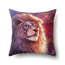 Lion Pattern Polyester Cushion Cover by Axyaa - Home decoration Pillow Cover